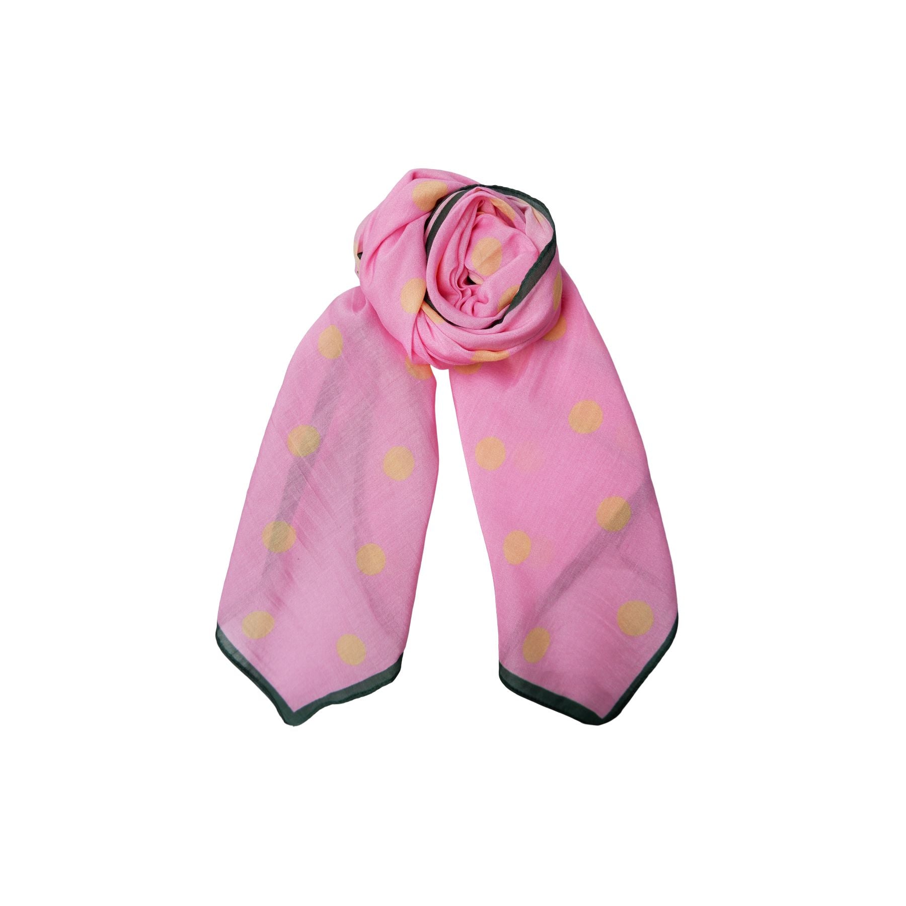 Primula Mini Scarf | Pink Scarves Black Colour 