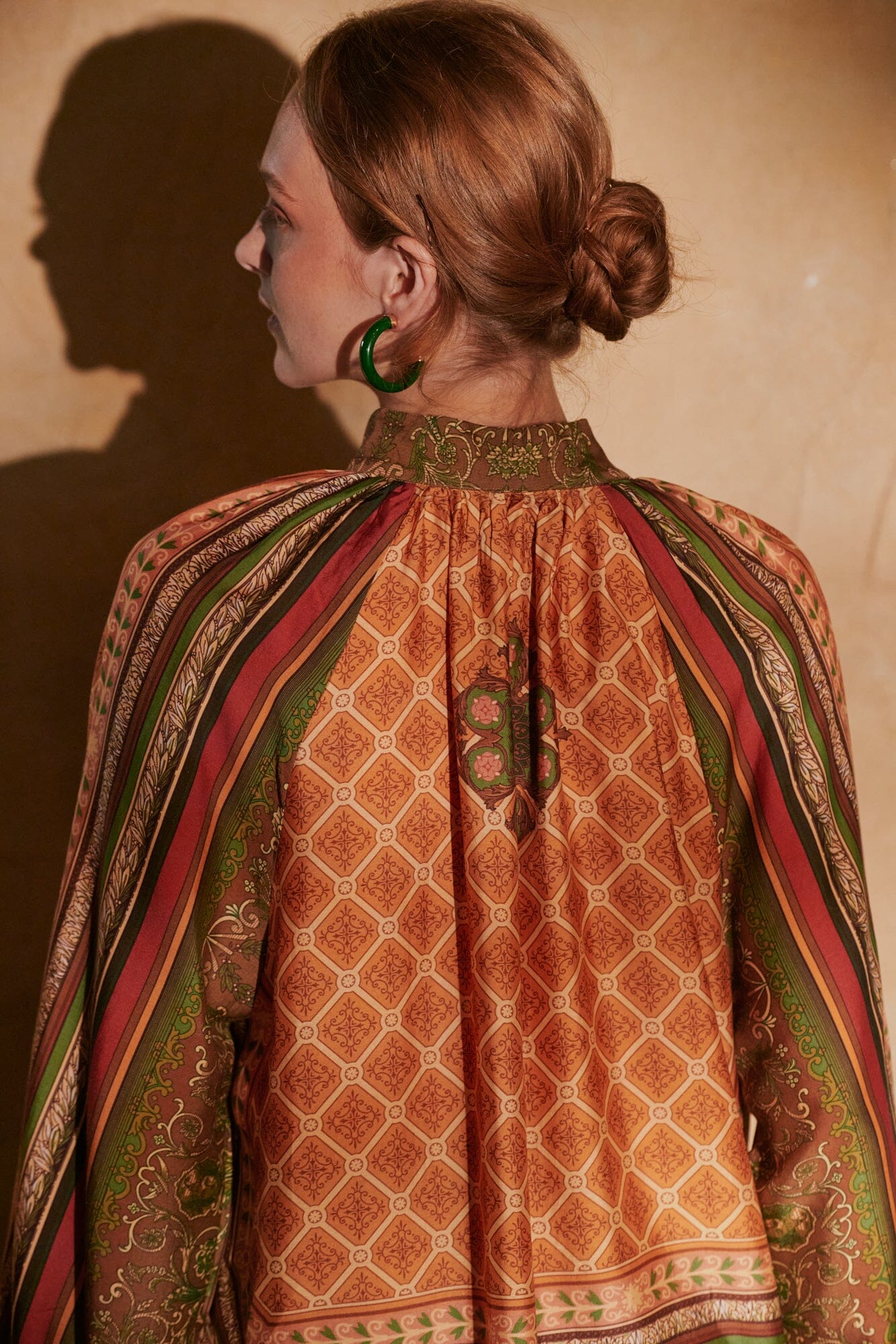 Pussy Bow Blouse | Amulet | Gold Casual Kimonos One Hundred Stars 