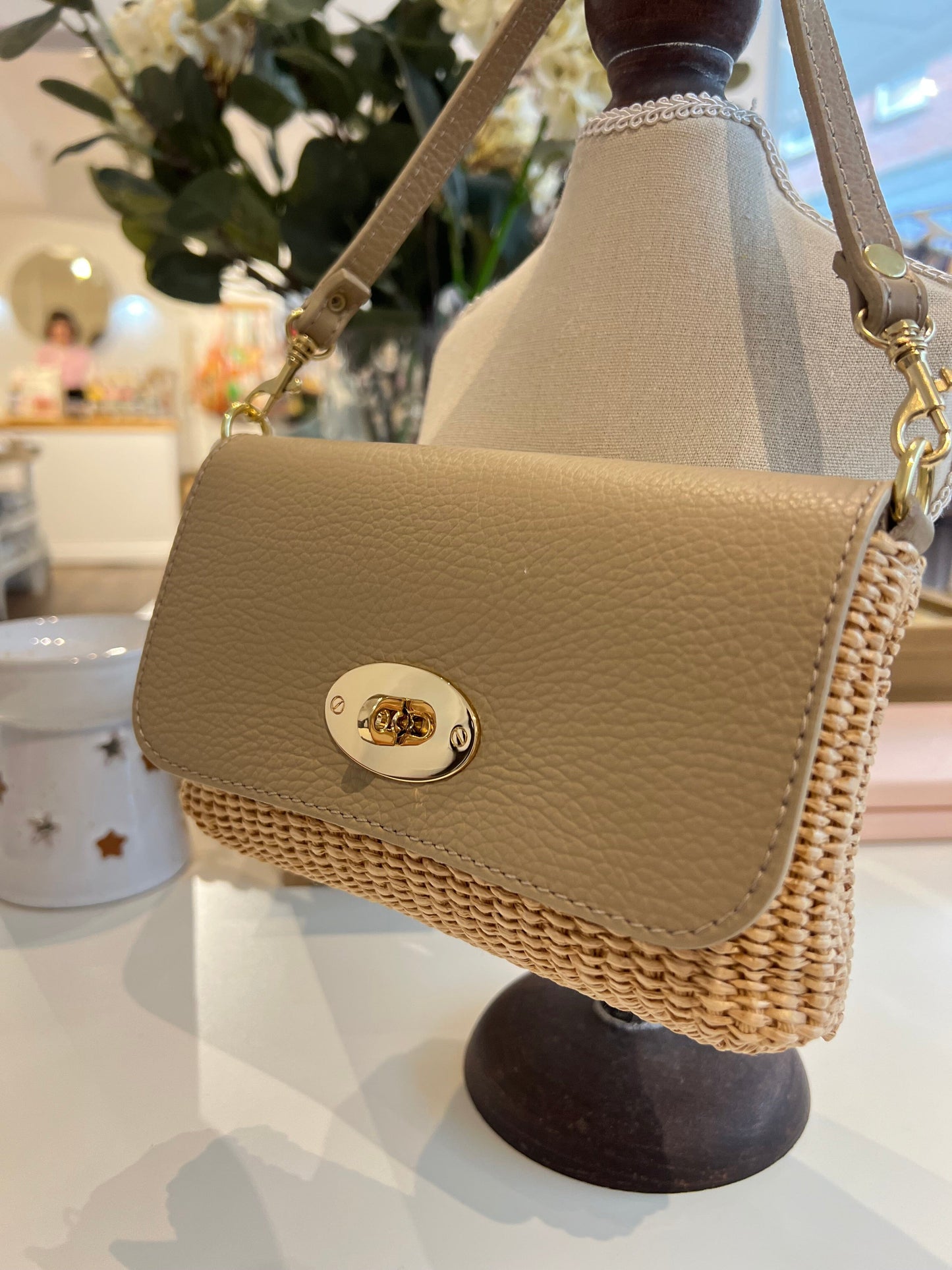 Raphia Bag | Multiple Colours Handbag French Edit Beige 