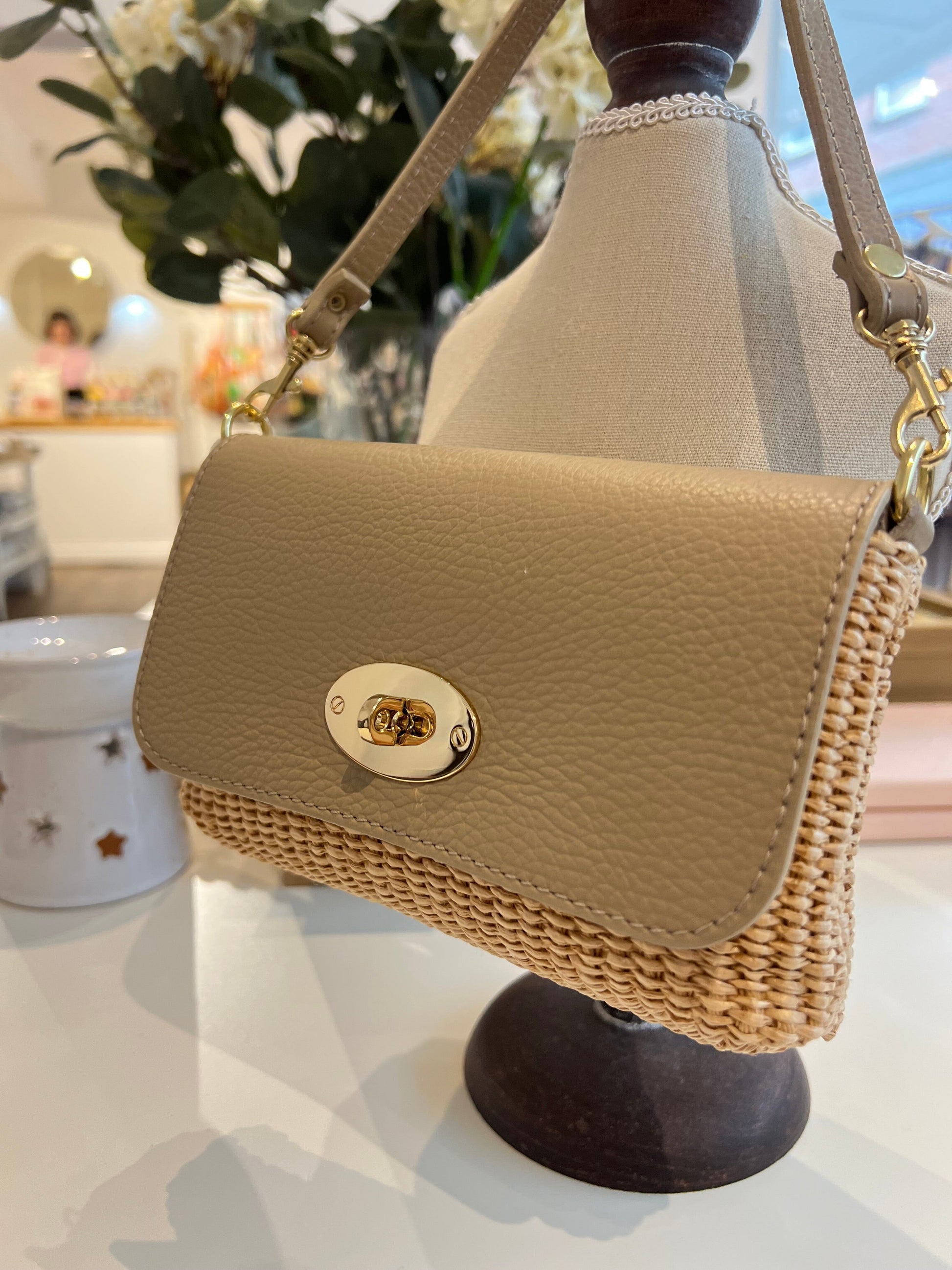 Raphia Bag | Multiple Colours Handbag French Edit Beige 