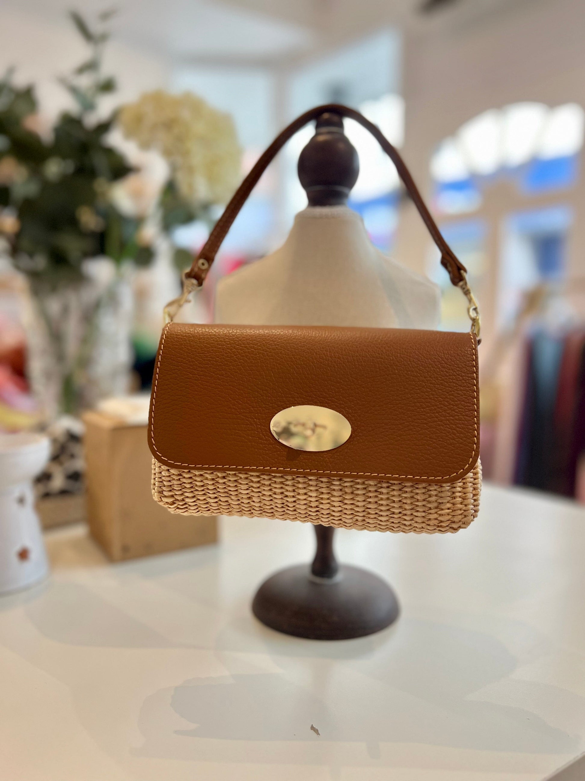 Raphia Bag | Multiple Colours Handbag French Edit Camel 