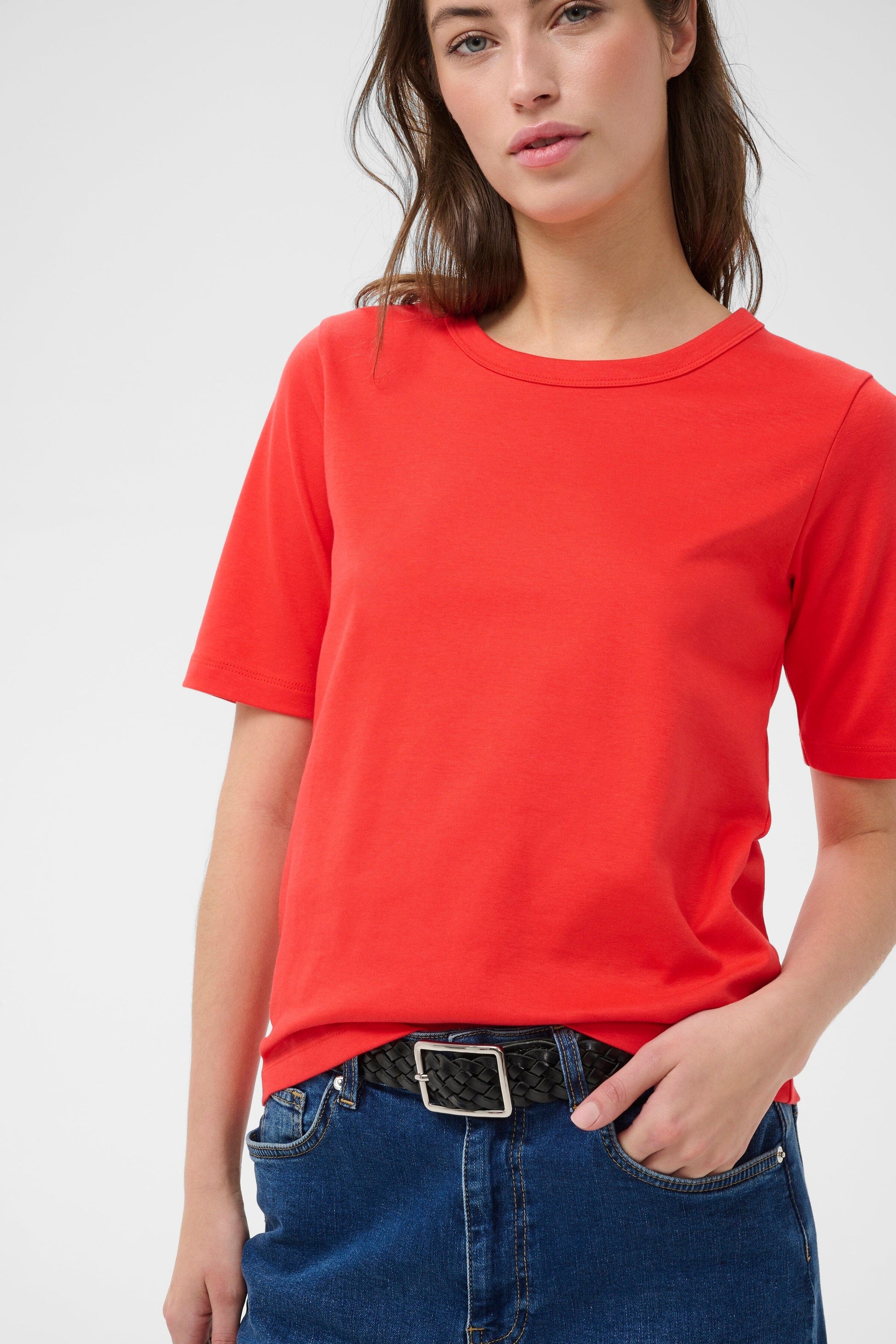 Ratana T Shirt | Poppy Red Shirts & Tops Part Two 
