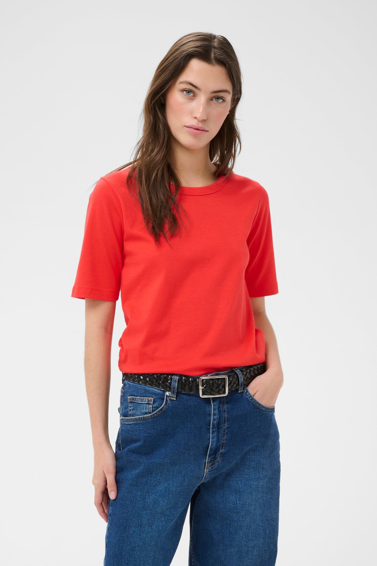 Ratana T Shirt | Poppy Red Shirts & Tops Part Two 