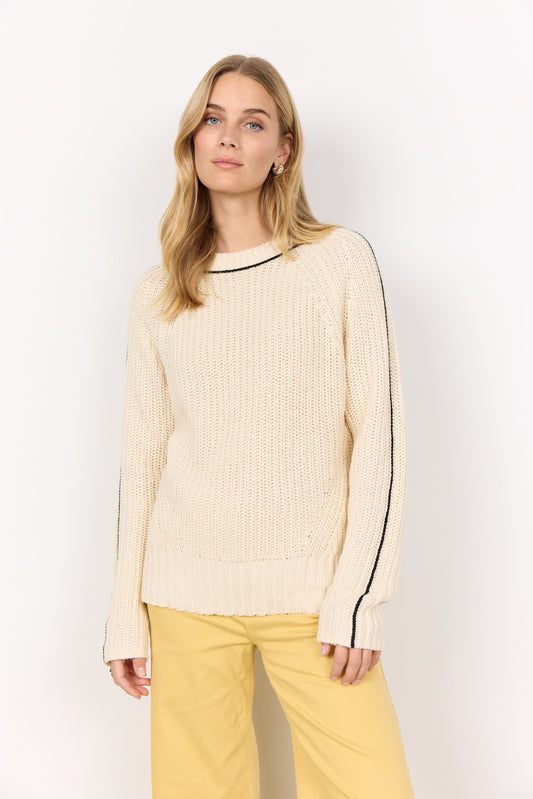 Remone Pullover | Cream Blouse Soya Concept 