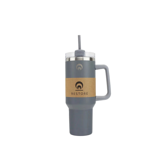 Restore Roomy Stainless Steel Hydration Mug XL | Grey Water Bottle Goodeehoo 