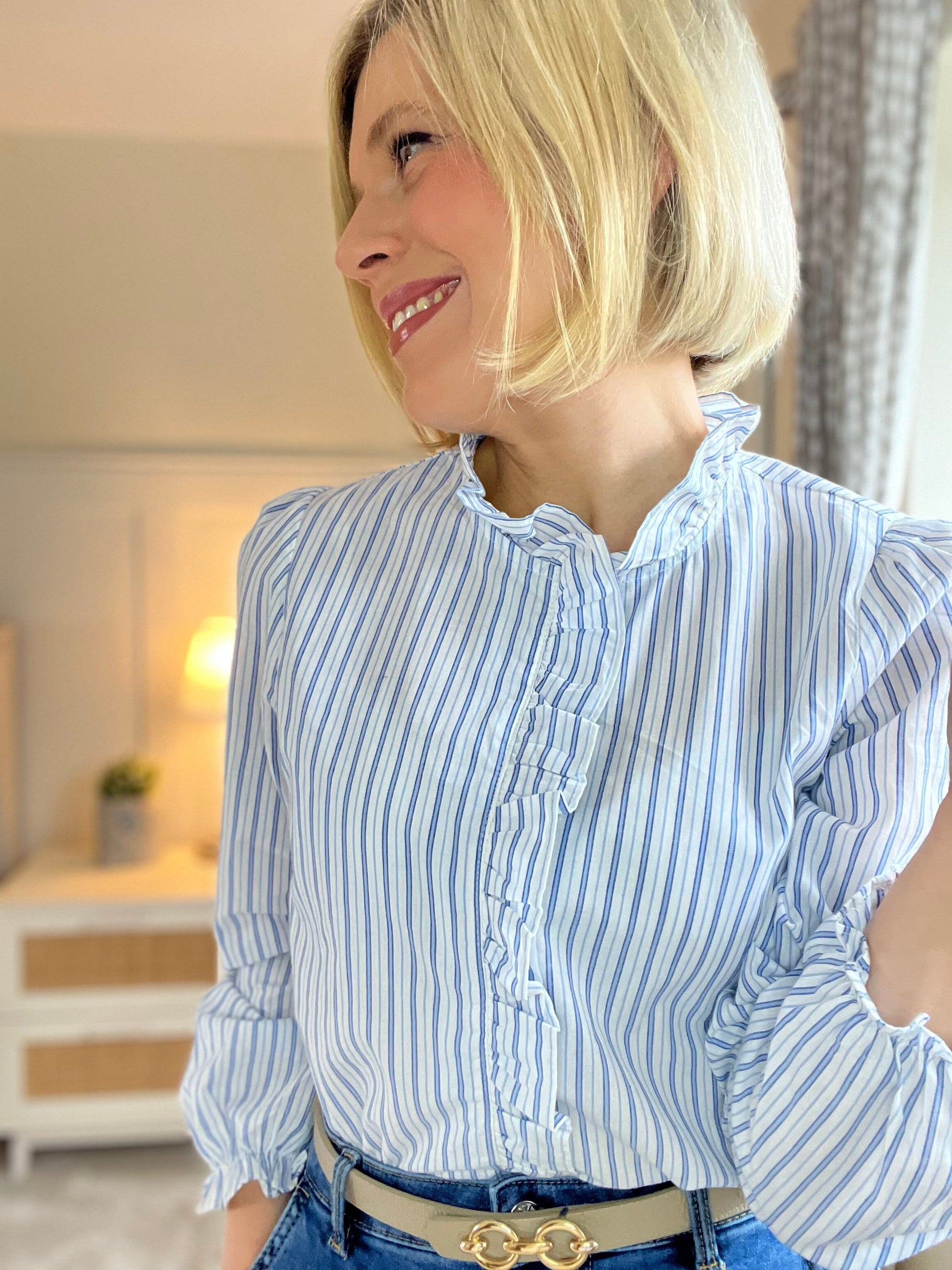Reva Blouse | Blue Blouse Parisienne Collection 
