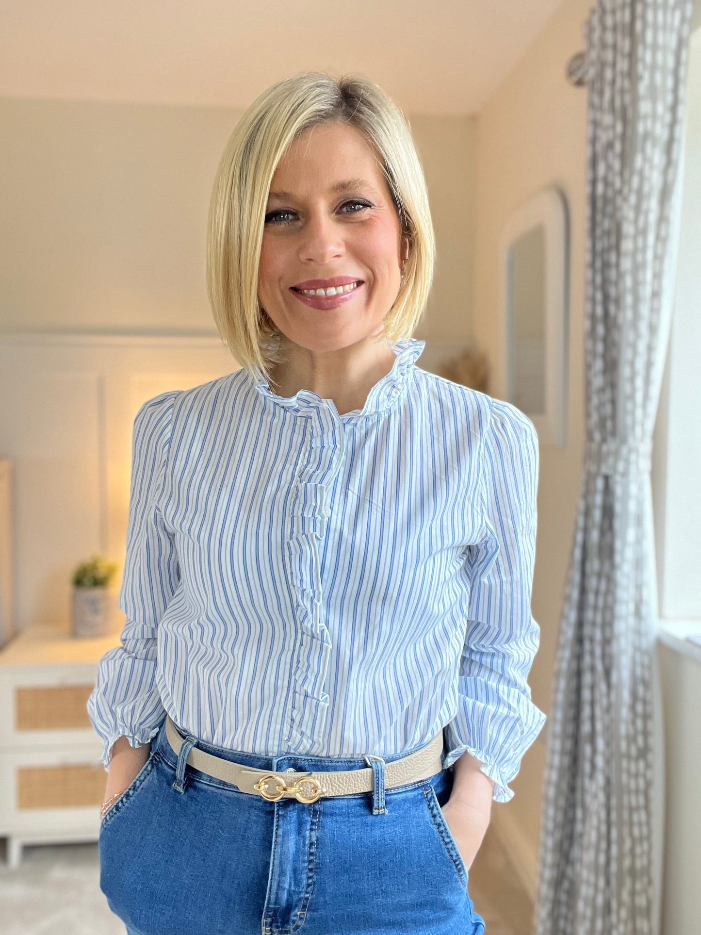 Reva Blouse | Blue Blouse Parisienne Collection 