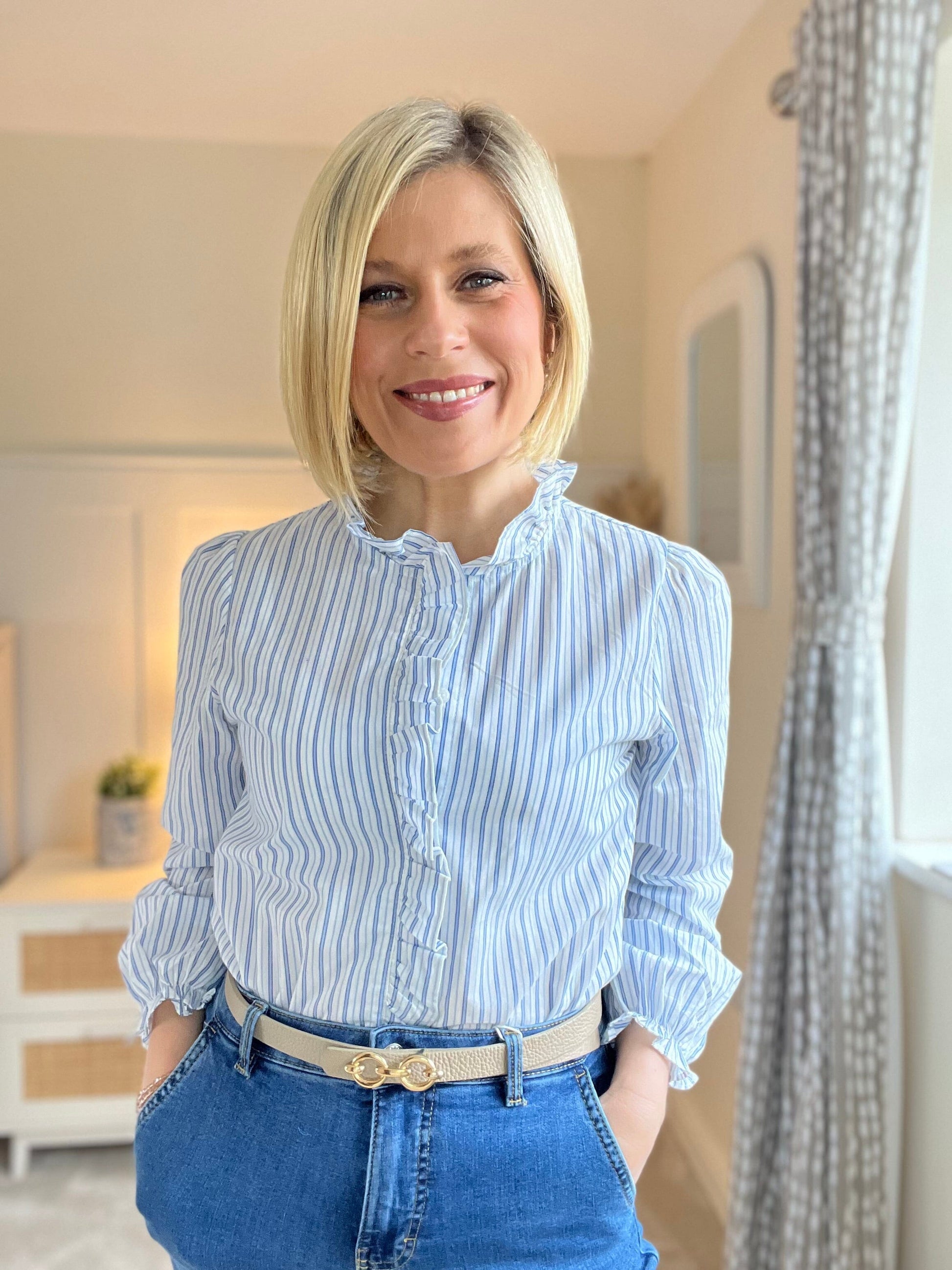 Reva Blouse | Blue Blouse Parisienne Collection 