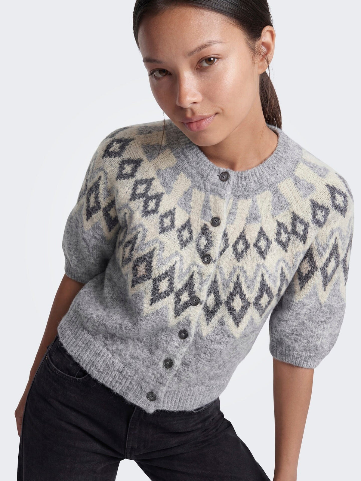 Reykja Caridgan | Light Grey Cardigan Only 