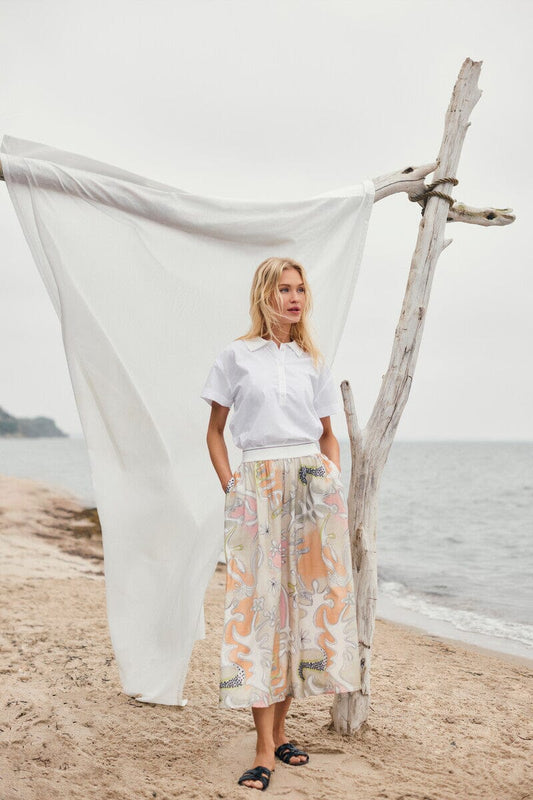 Rikke Skirt | Sand Mix Blouse B.Copenhagen 