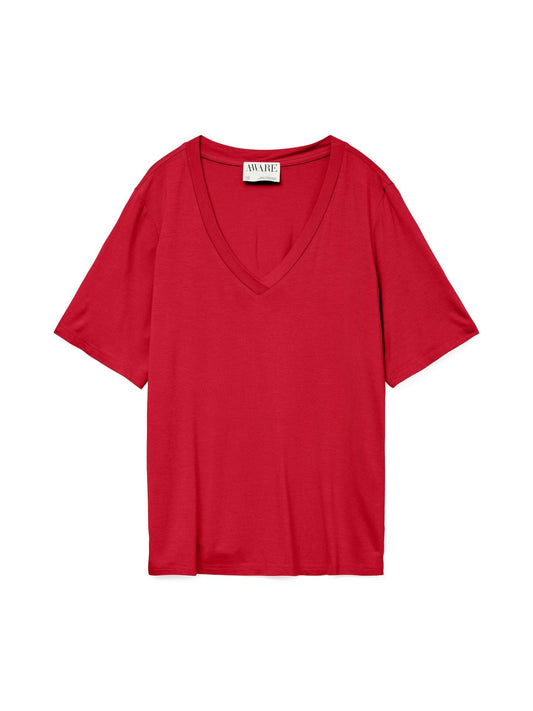 Rita T Shirt | Chinese Red Shirts & Tops Aware 