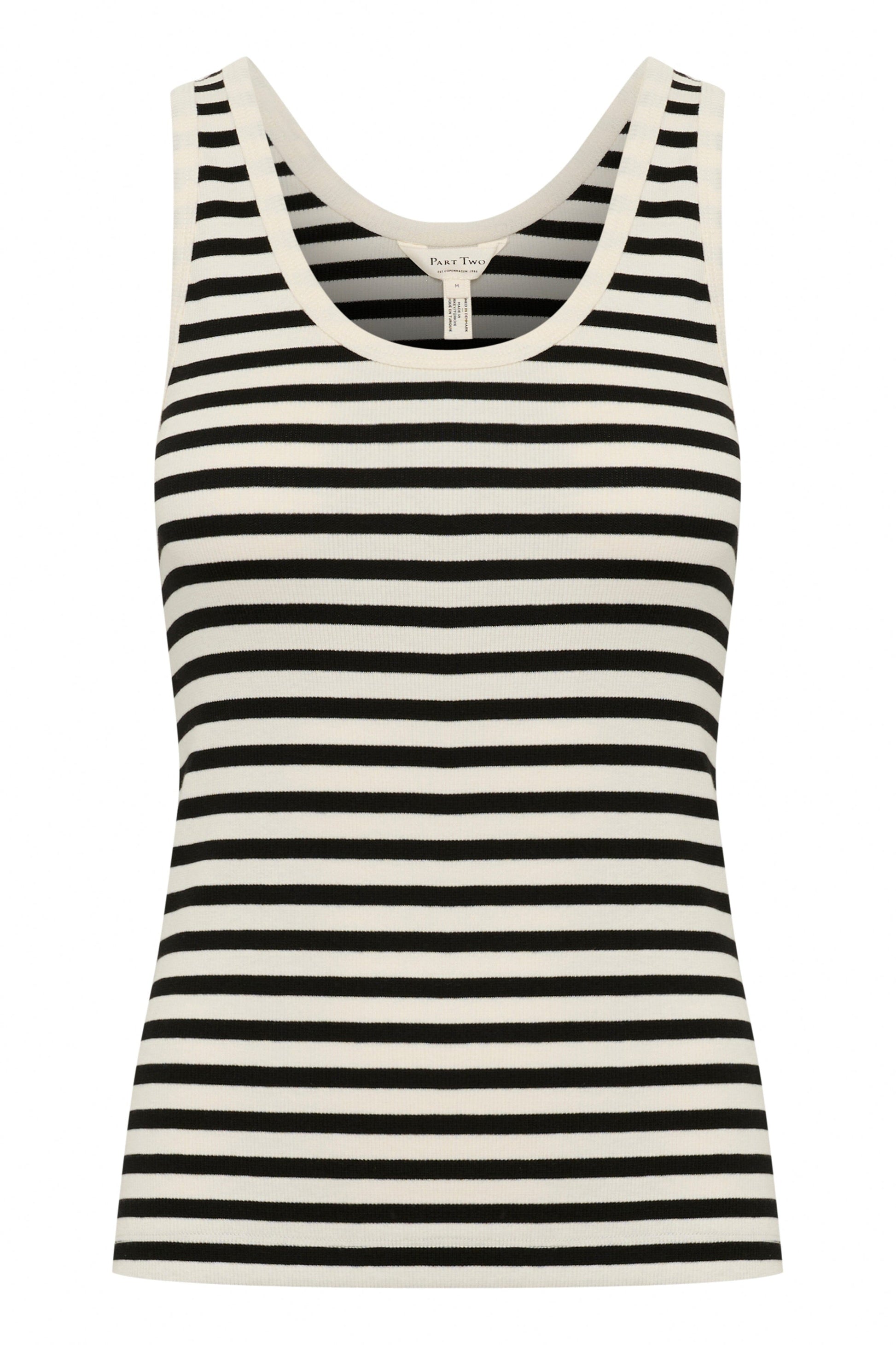 Roselyn Vest | Black Stripe Shirts & Tops Part Two 