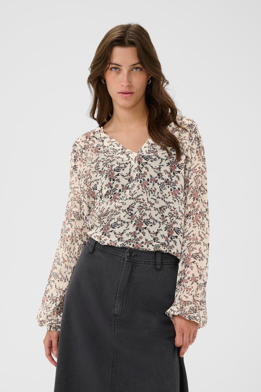 Sandi Blouse | Whitecap Grey Floral Blouse Part Two 