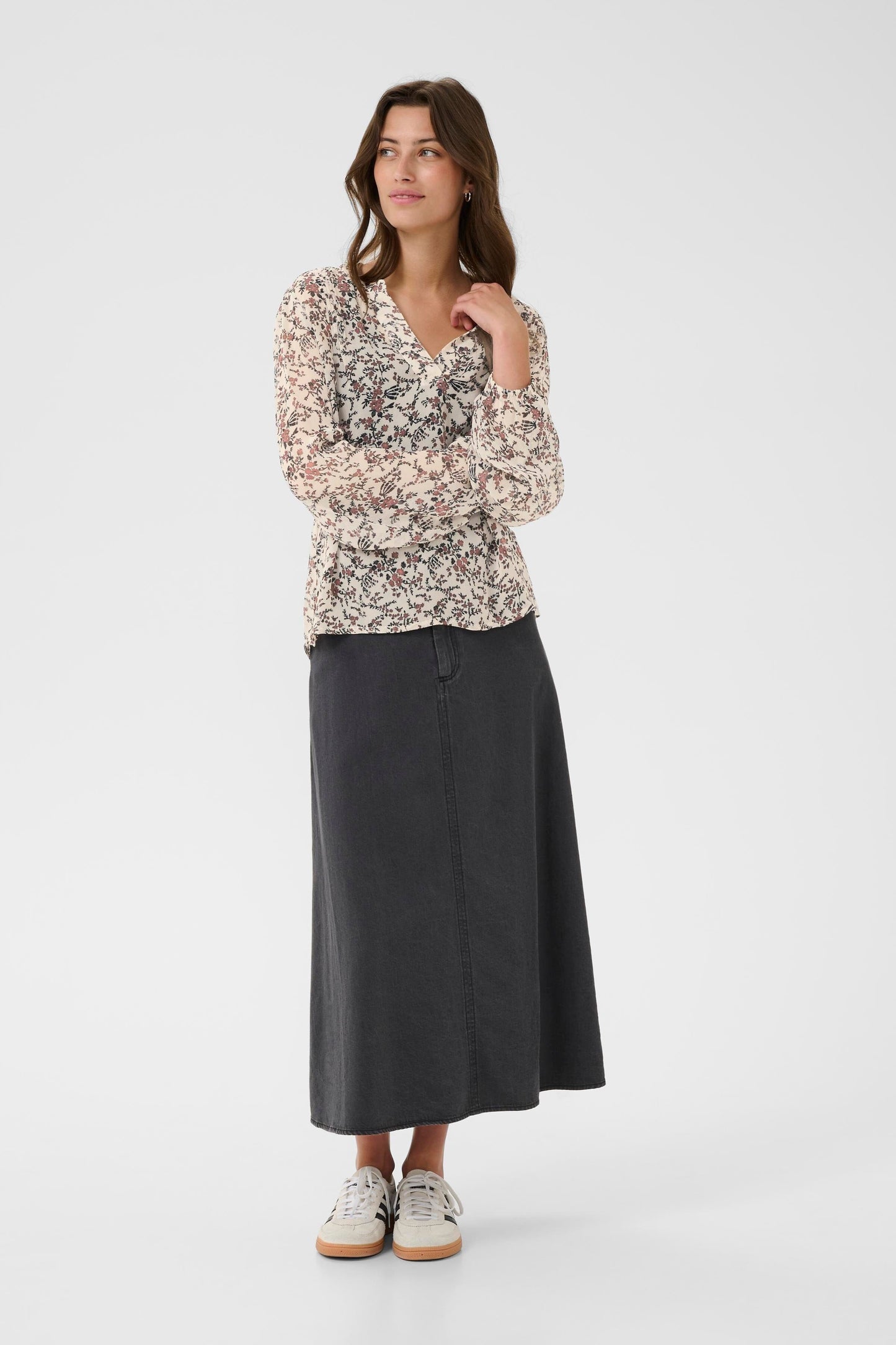 Sandi Blouse | Whitecap Grey Floral Blouse Part Two 