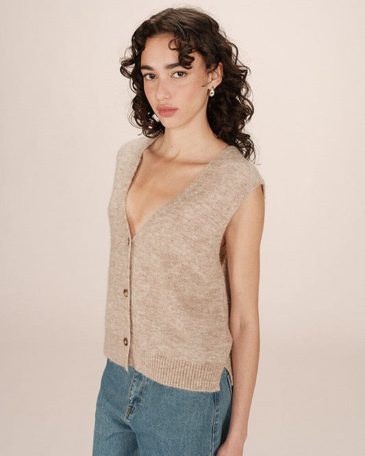 Santa Top | Beige Blouse Grace and Mila 