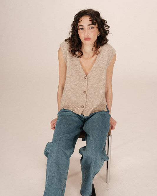 Santa Top | Beige Blouse Grace and Mila 