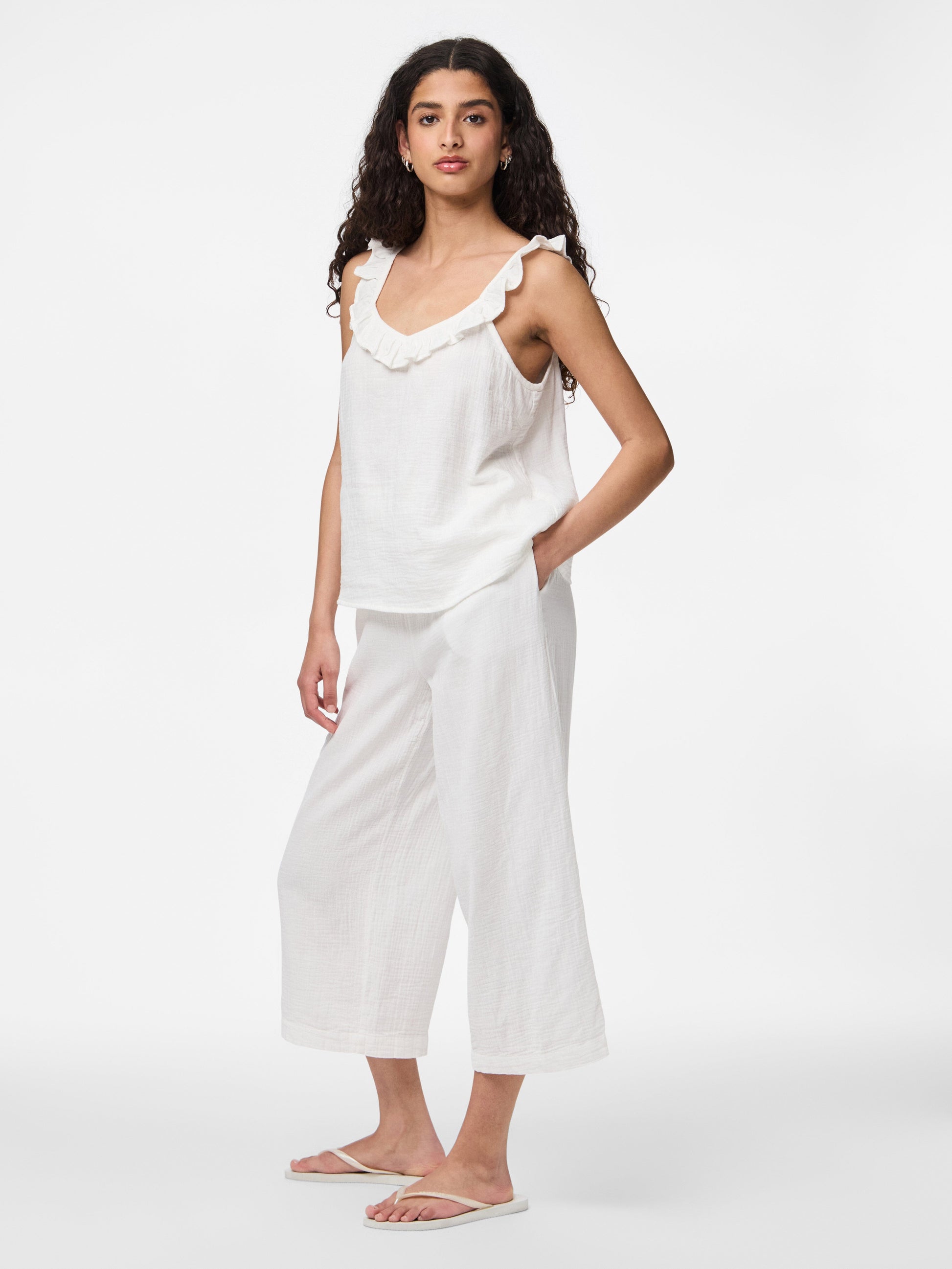 Sastina Culottes | Cloud Dancer Pants Pieces 