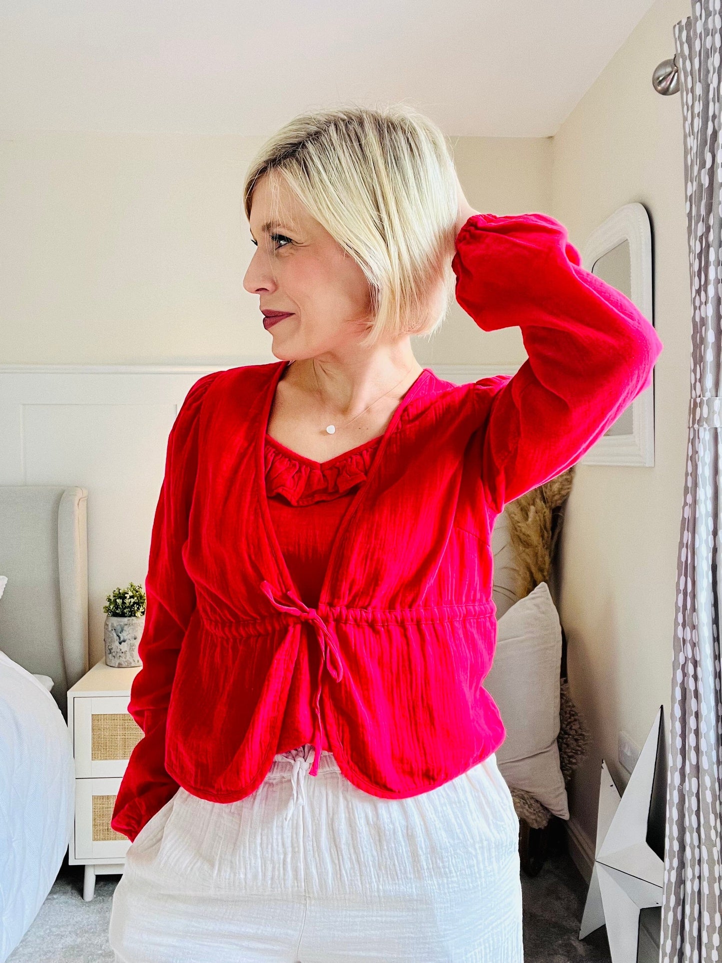 Sastina Tie Top | Lollipop Shirts & Tops Pieces 