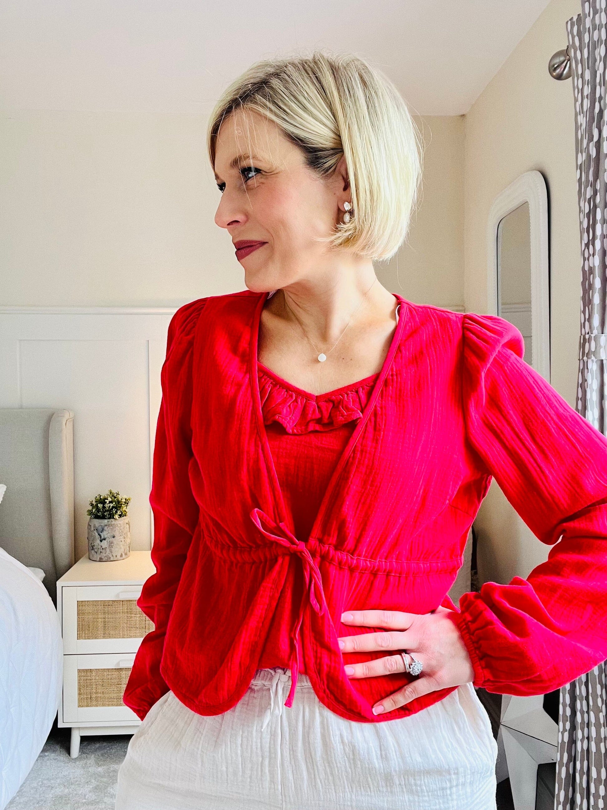 Sastina Tie Top | Lollipop Shirts & Tops Pieces 