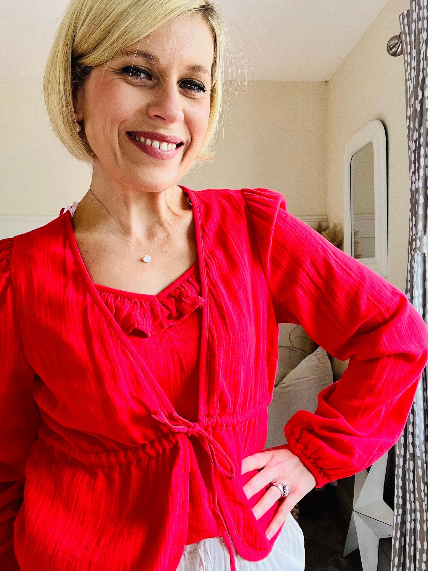 Sastina Tie Top | Lollipop Shirts & Tops Pieces 