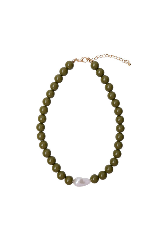 Savina Necklace | 2 Colours Necklaces Black Colour Army 
