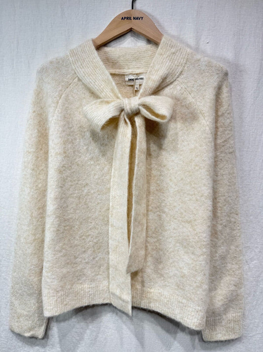Saya Scarf Sweater | Beige Shirt Parisienne Collection 