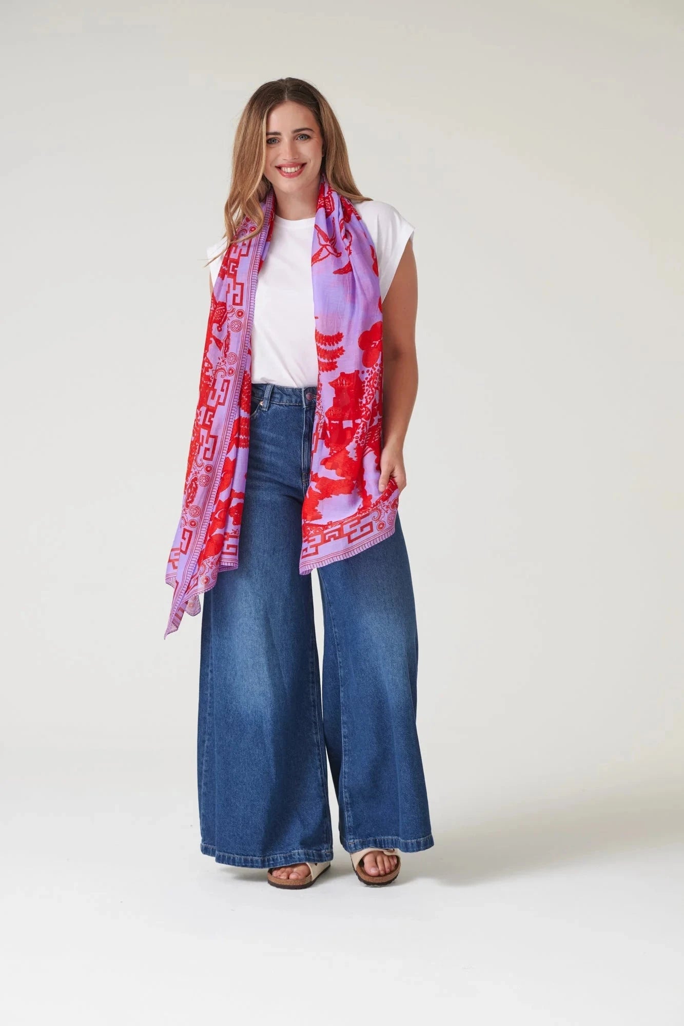 Scarf | Giant Willow | Violet Scarves One Hundred Stars 