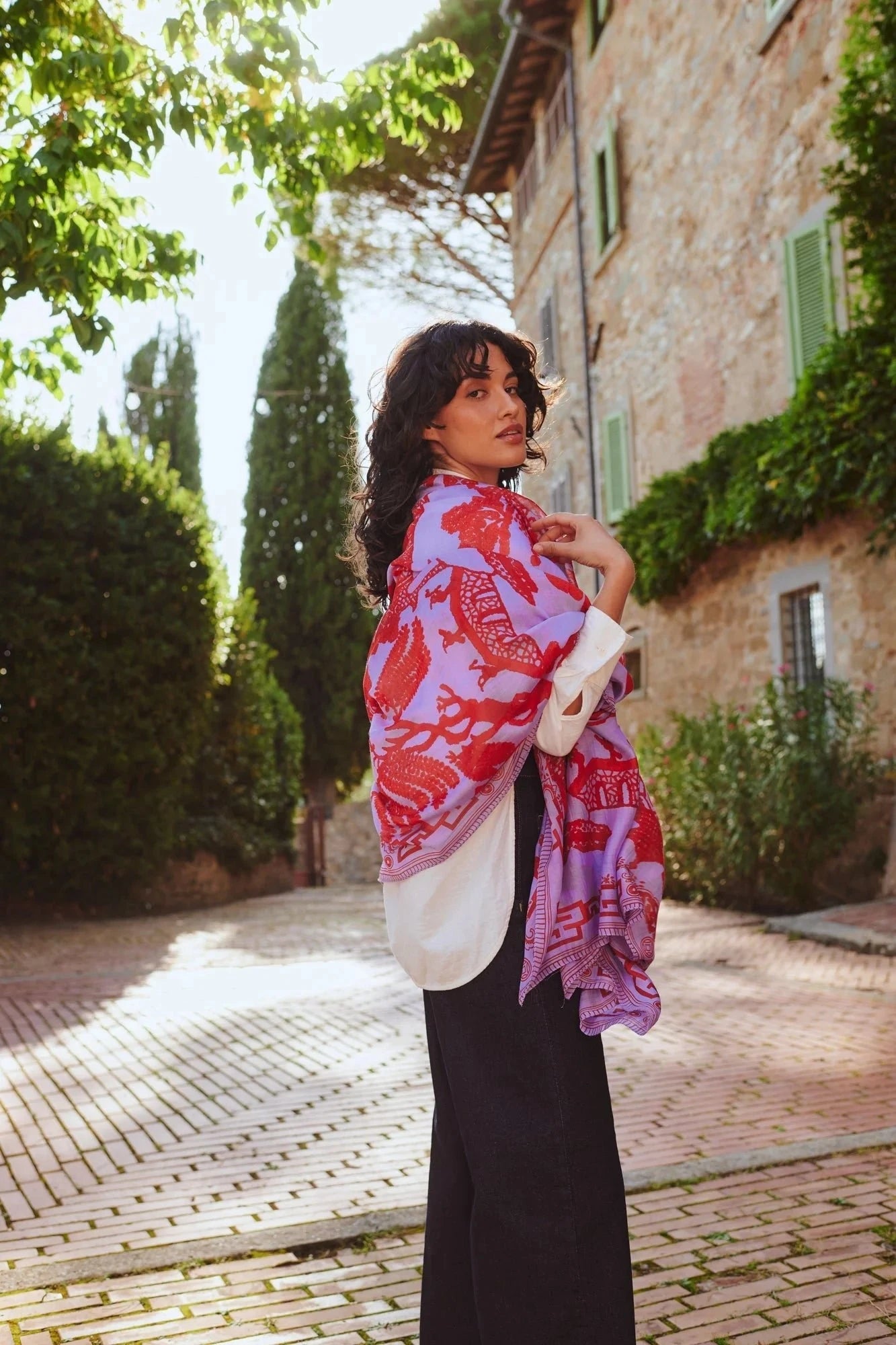 Scarf | Giant Willow | Violet Scarves One Hundred Stars 