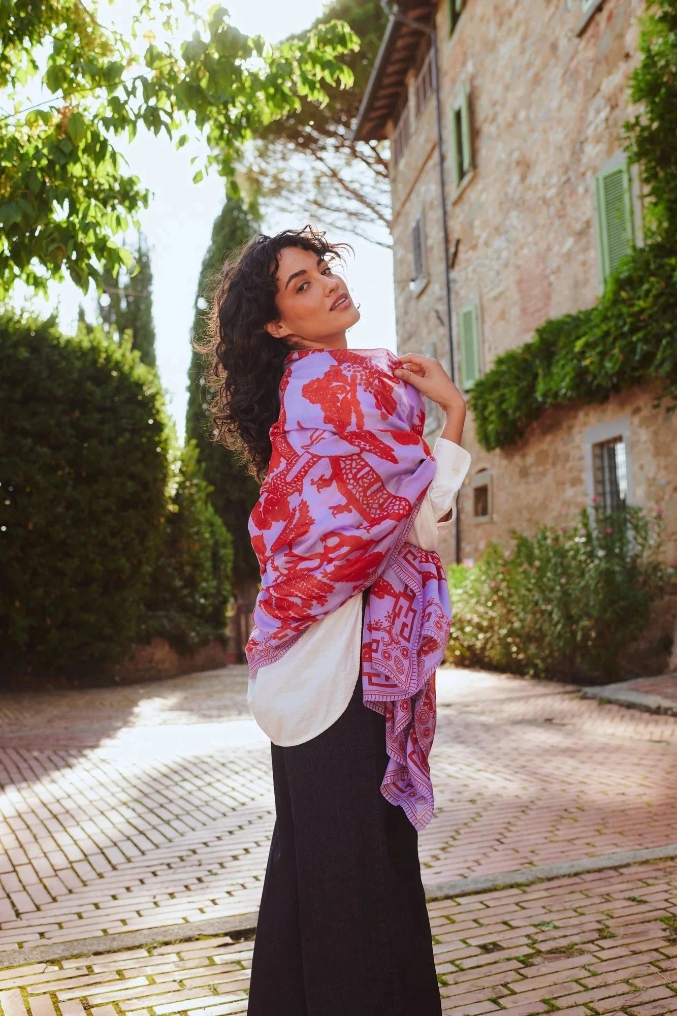 Scarf | Giant Willow | Violet Scarves One Hundred Stars 