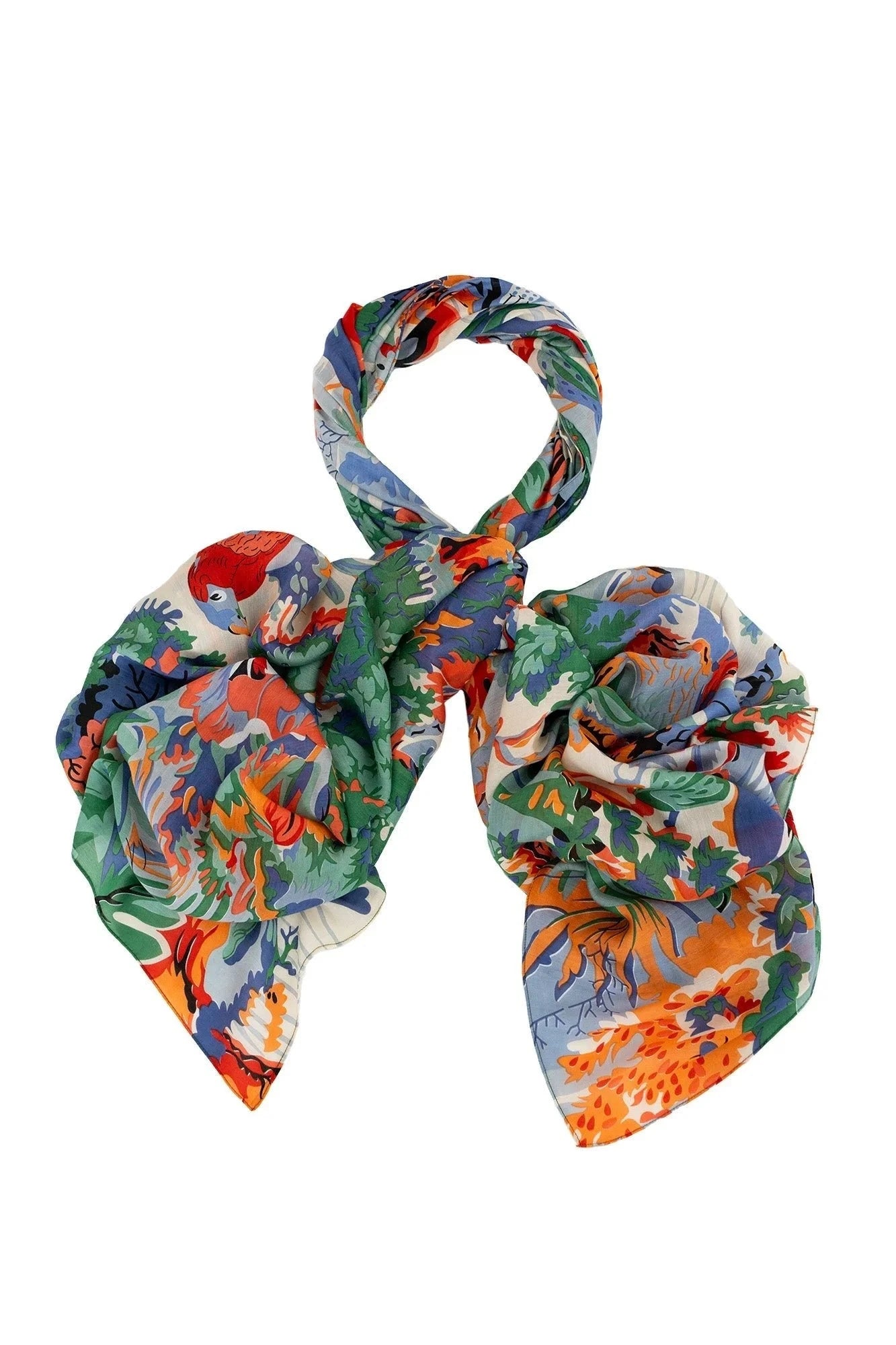 Scarf | Tropicana Blue Scarves One Hundred Stars 