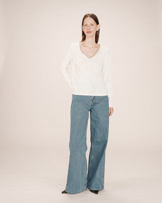Selton Top | Ivory Blouse Grace and Mila 