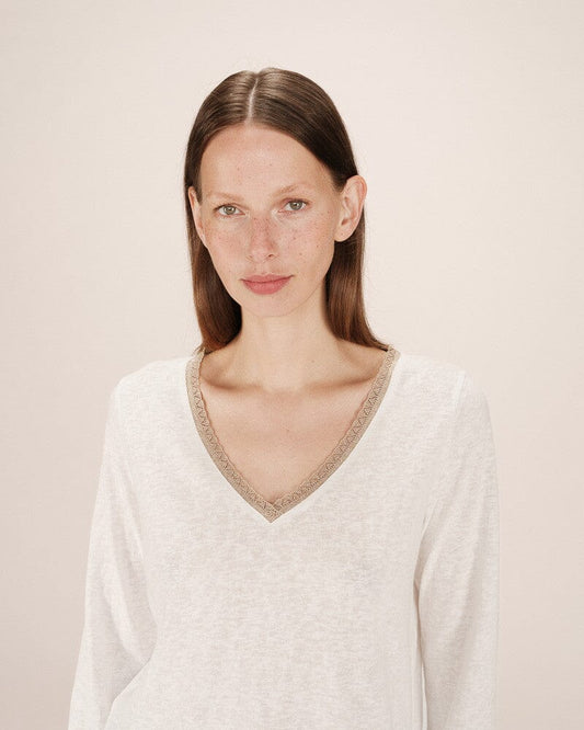 Selton Top | Ivory Blouse Grace and Mila 