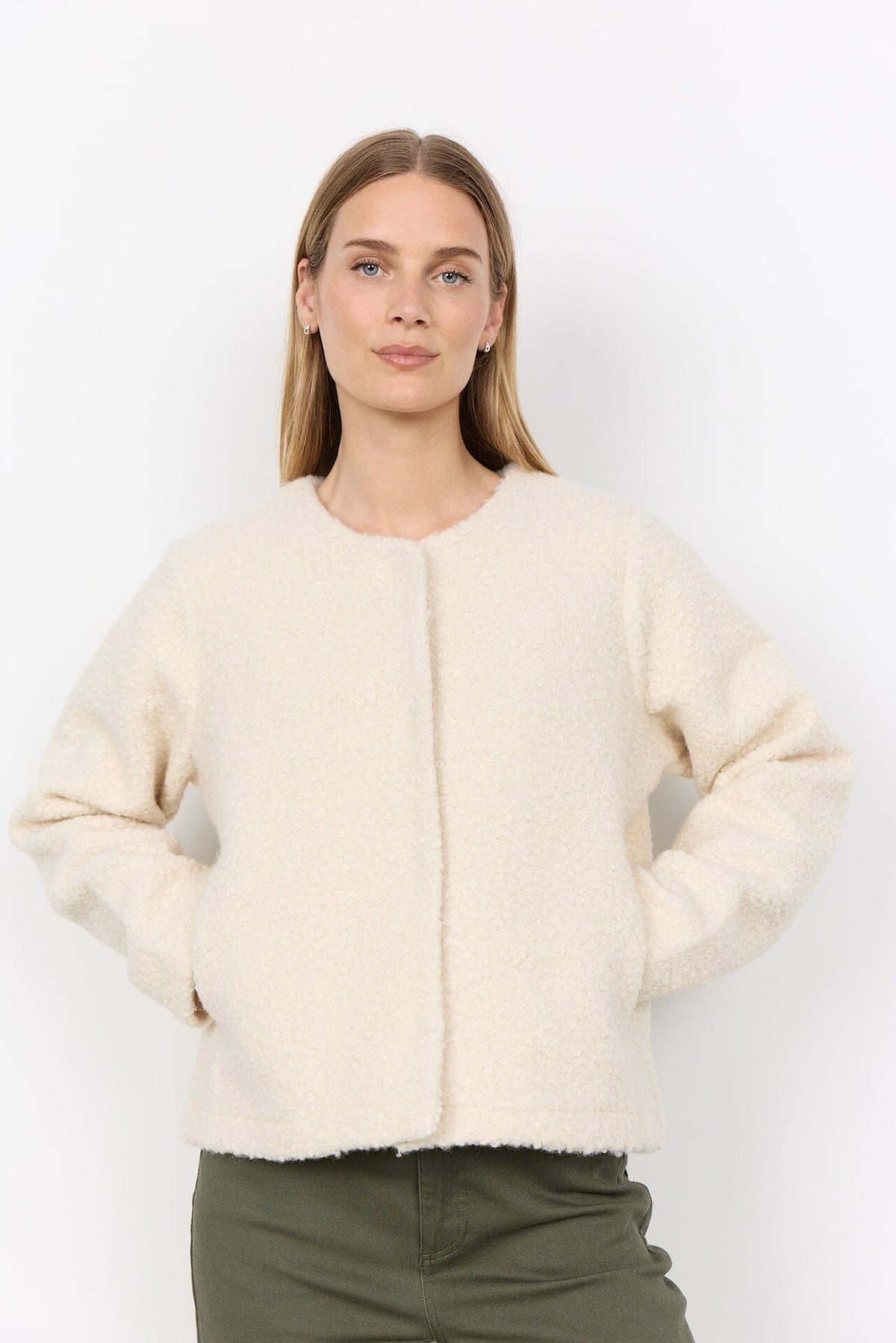 Shaima Jacket | Cream Waistcoat Soya Concept 