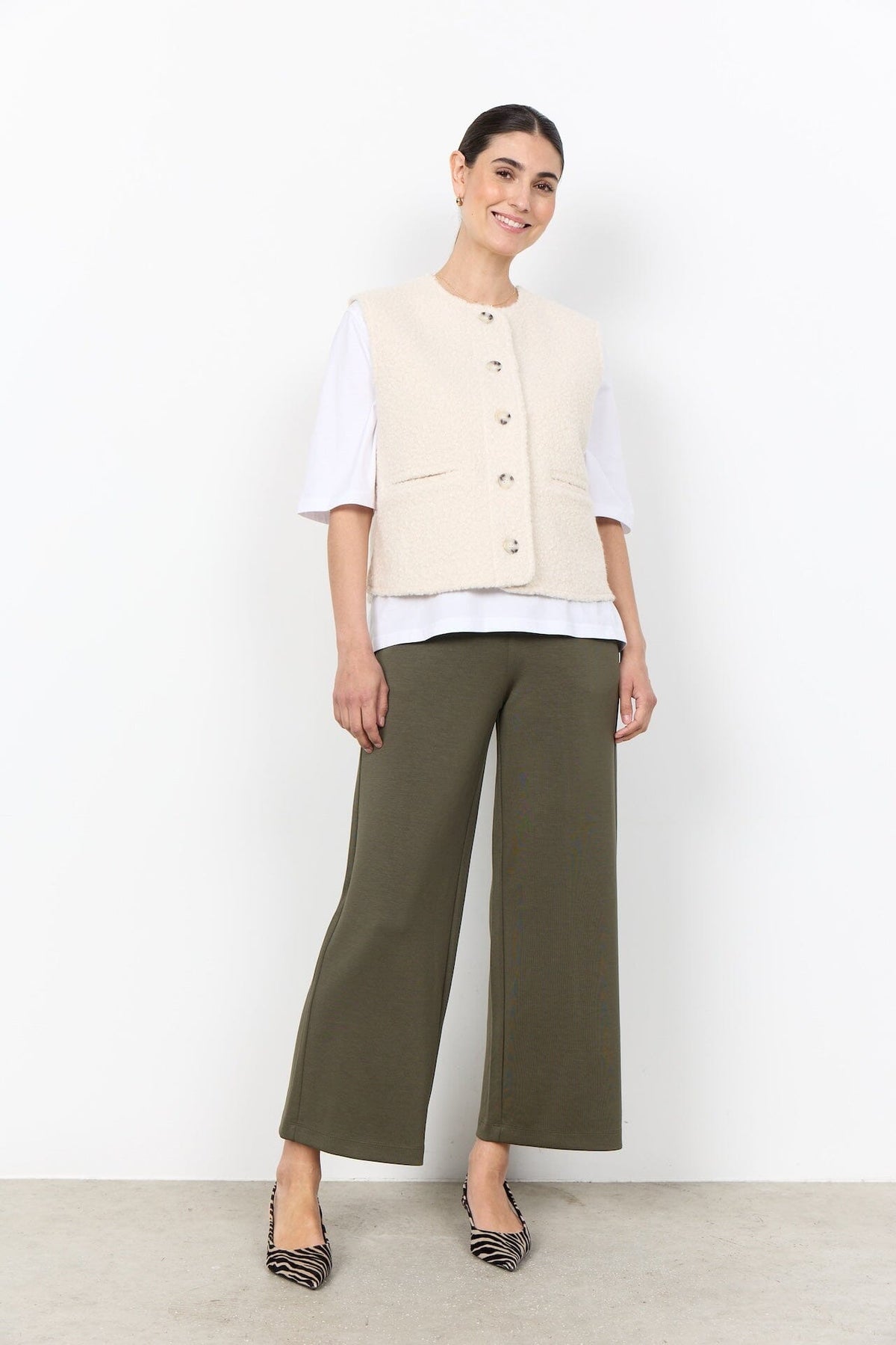 Shaima Waistcoat | Cream Waistcoat Soya Concept 
