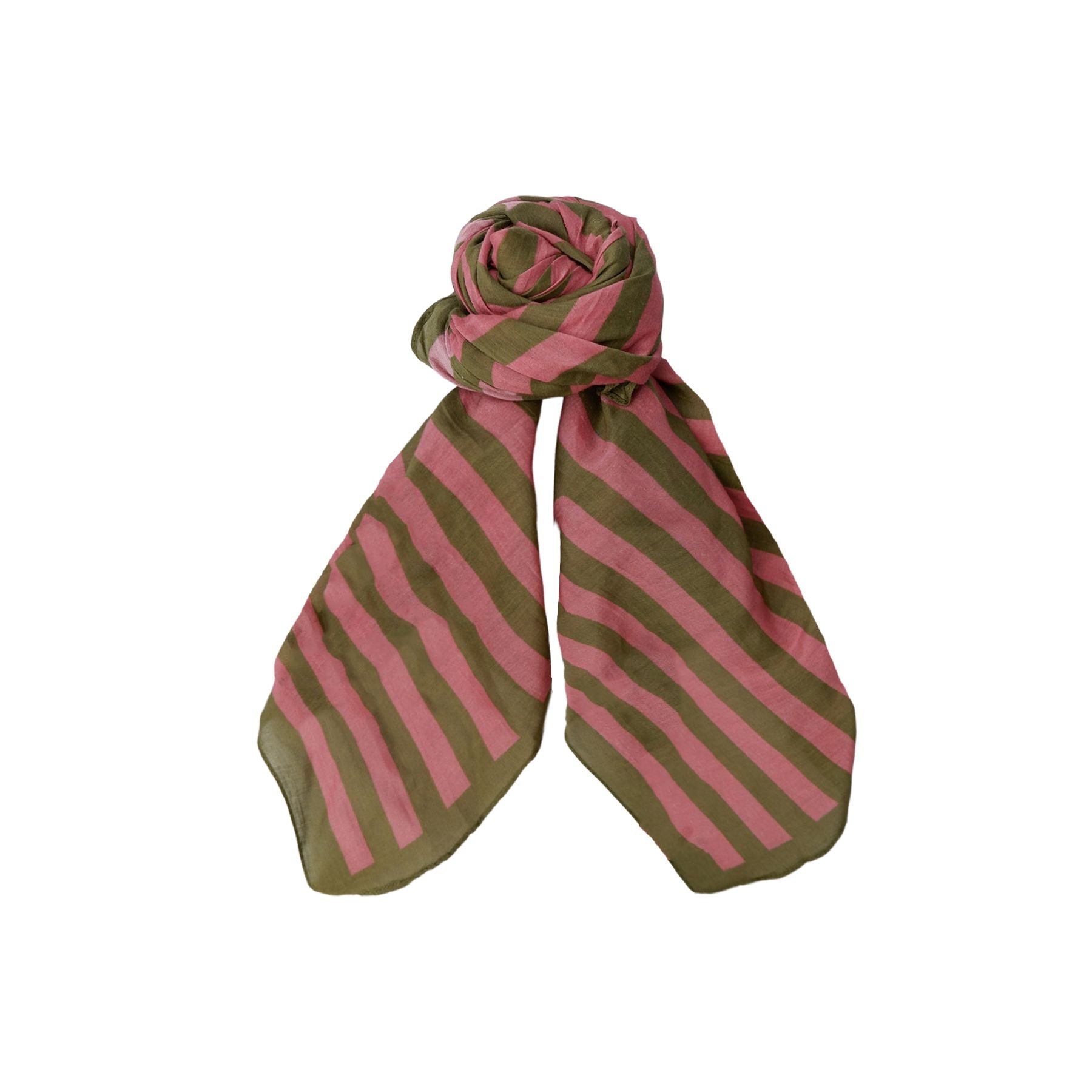 Shirley Striped Mini Scarf | 3 Colours Scarves Black Colour 