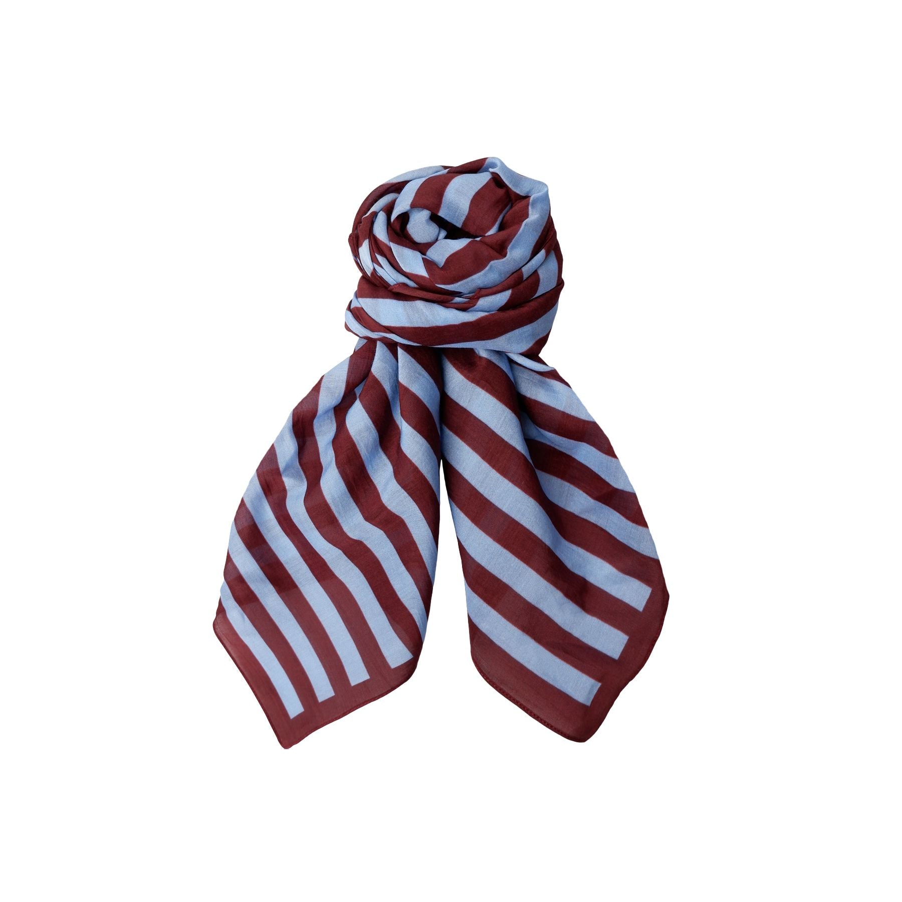 Shirley Striped Mini Scarf | 3 Colours Scarves Black Colour 