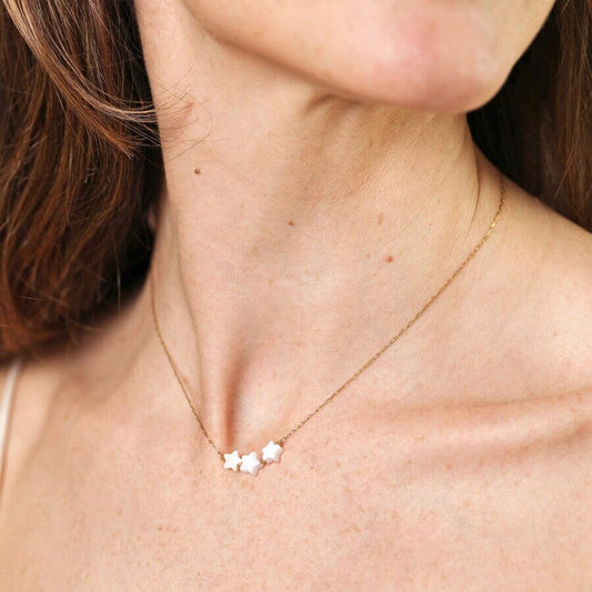 Shooting Stars Pendant Necklace | Gold Necklace Lisa Angel 