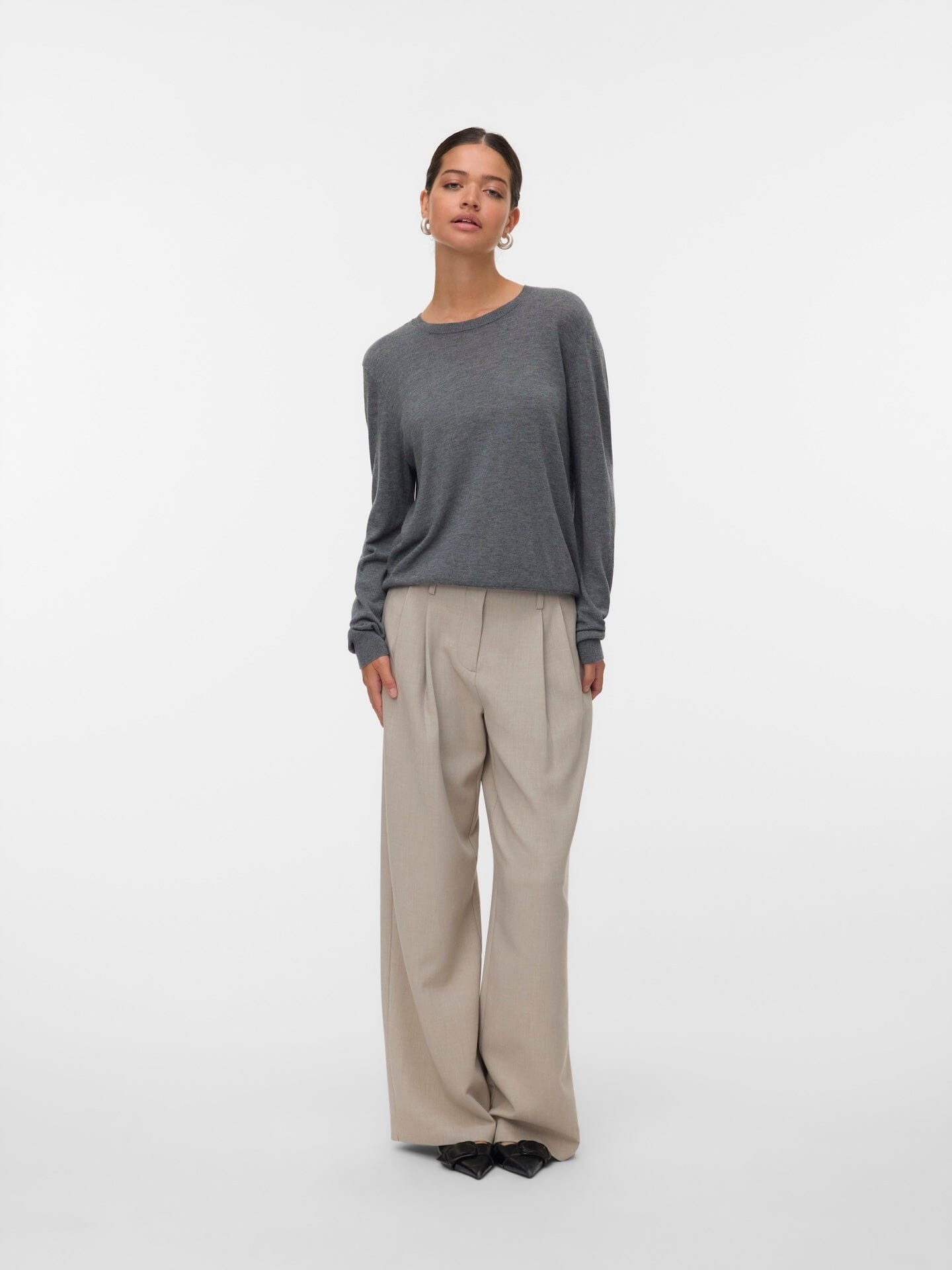 Sidse Knit | Medium Grey Shirts & Tops Aware 