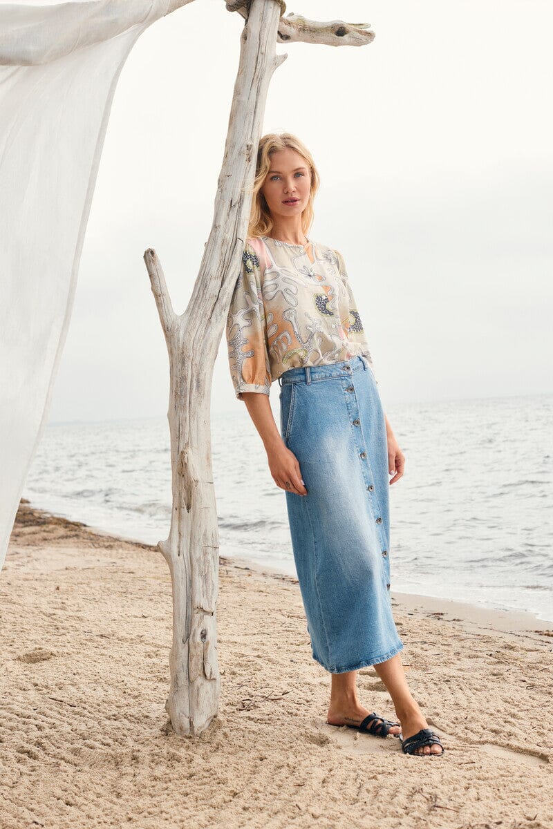 Signe Blouse | Sand Mix Blouse B.Copenhagen 