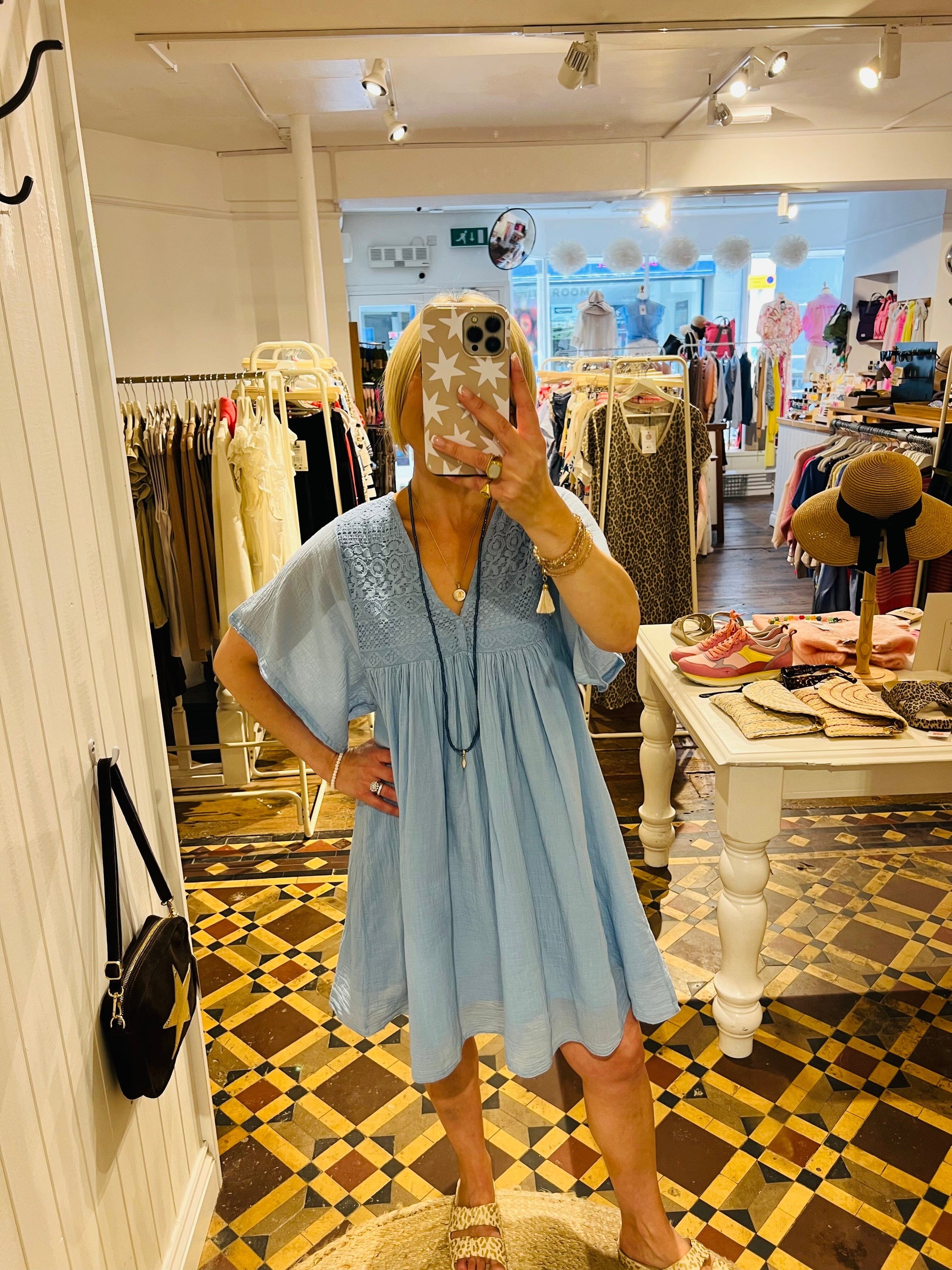 Sigrid Dress | 3 Colours Dress Parisienne Collection Light Blue 
