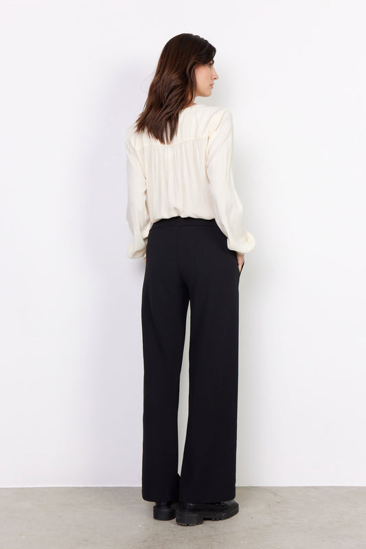 Siham Wide Pants | Black Pants Soya Concept 