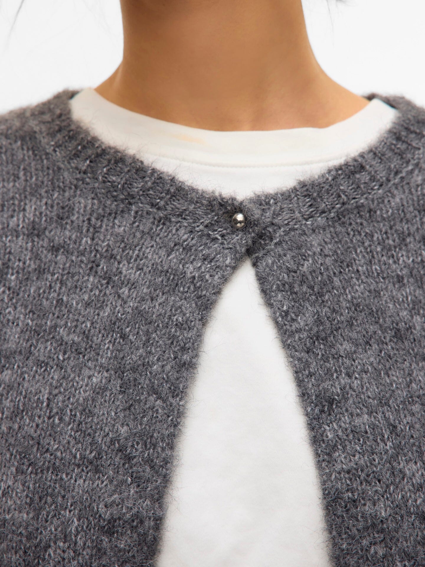 Silja Cardigan | Medium Grey Knitwear Aware 