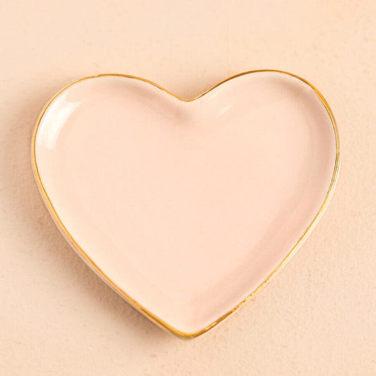 Small Ceramic Heart Trinket Dish | Pink Trinket Dish Lisa Angel 