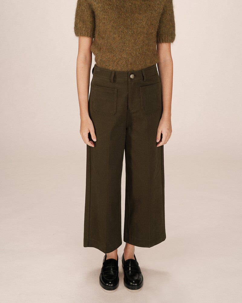 Sole Trousers | Vert Foret Pants Grace and Mila 