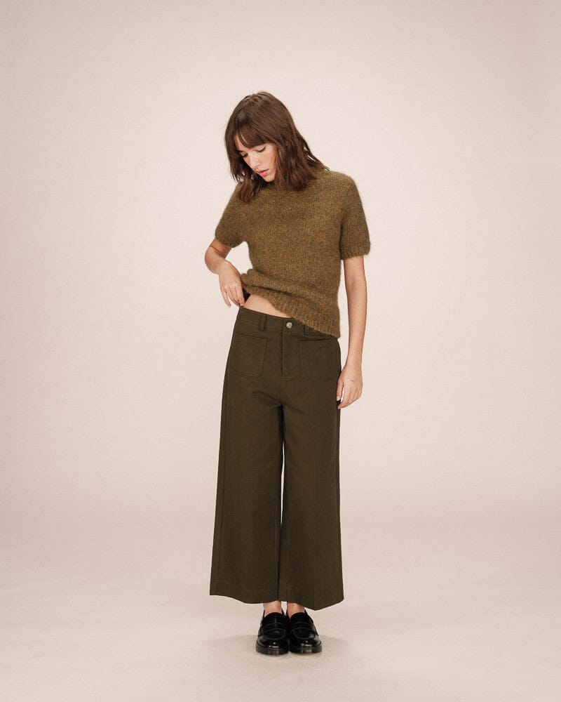 Sole Trousers | Vert Foret Pants Grace and Mila 