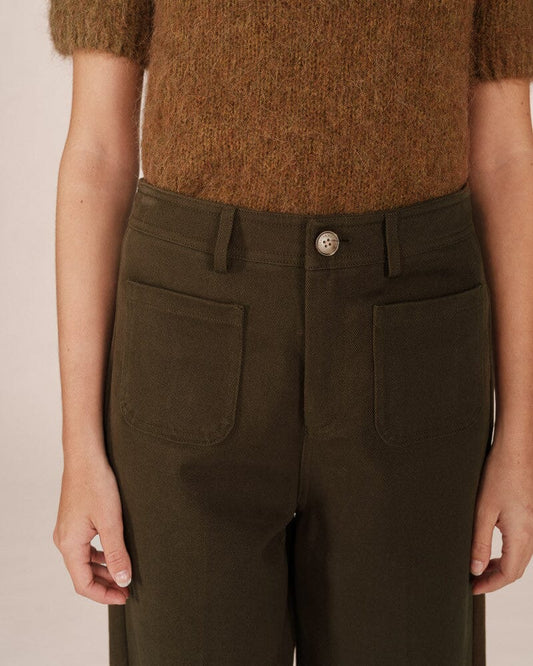 Sole Trousers | Vert Foret Pants Grace and Mila 