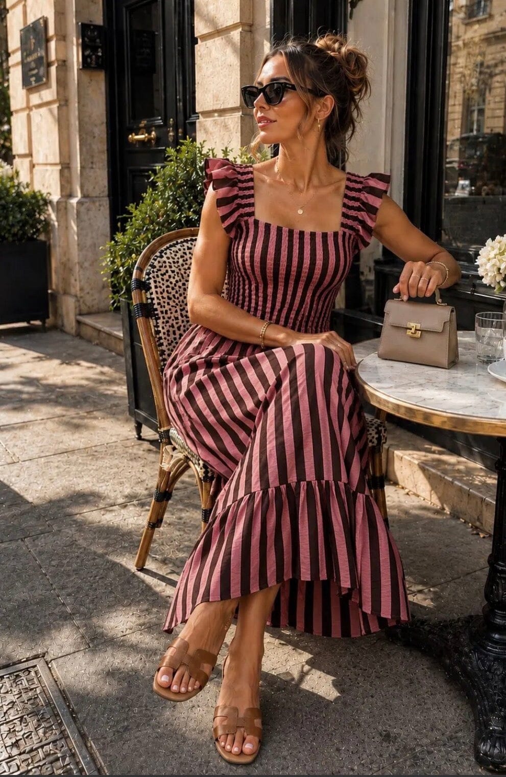 Solena Dress | 3 Colours Dress Parisienne Collection M/L Brown 