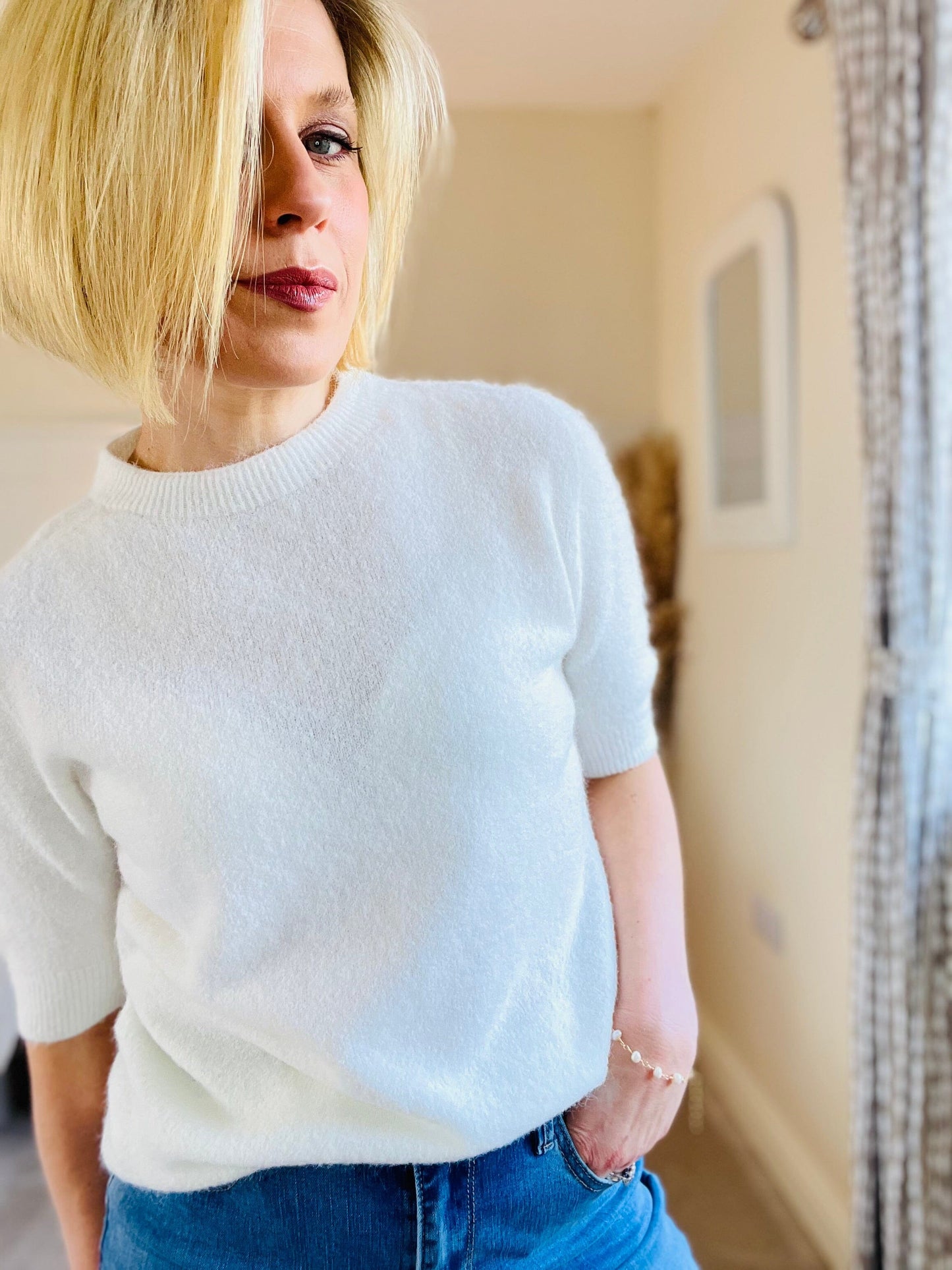 Solene Jumper | Multiple Colours Knitwear French Edit Cream 