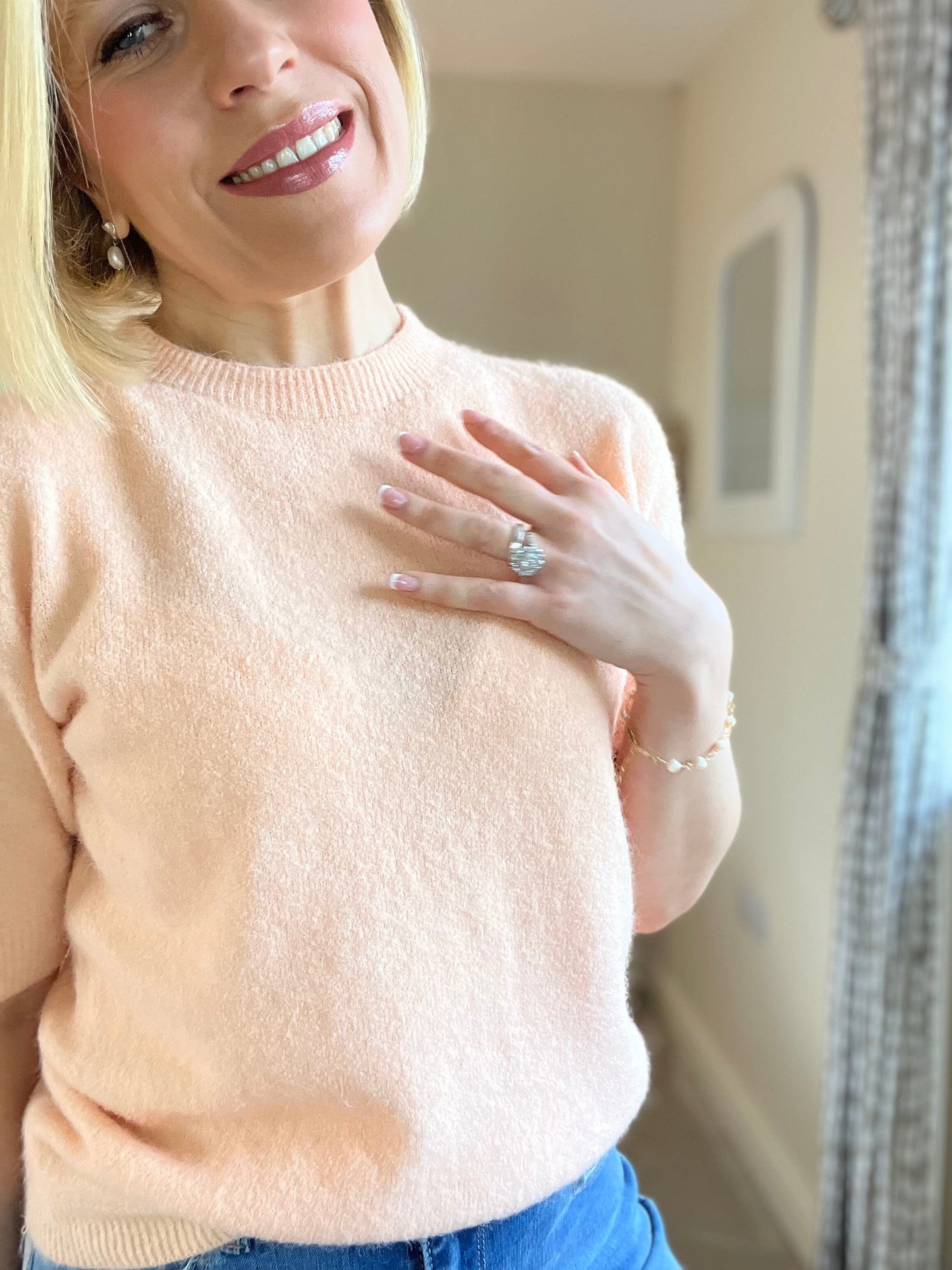 Solene Jumper | Multiple Colours Knitwear French Edit Peach 