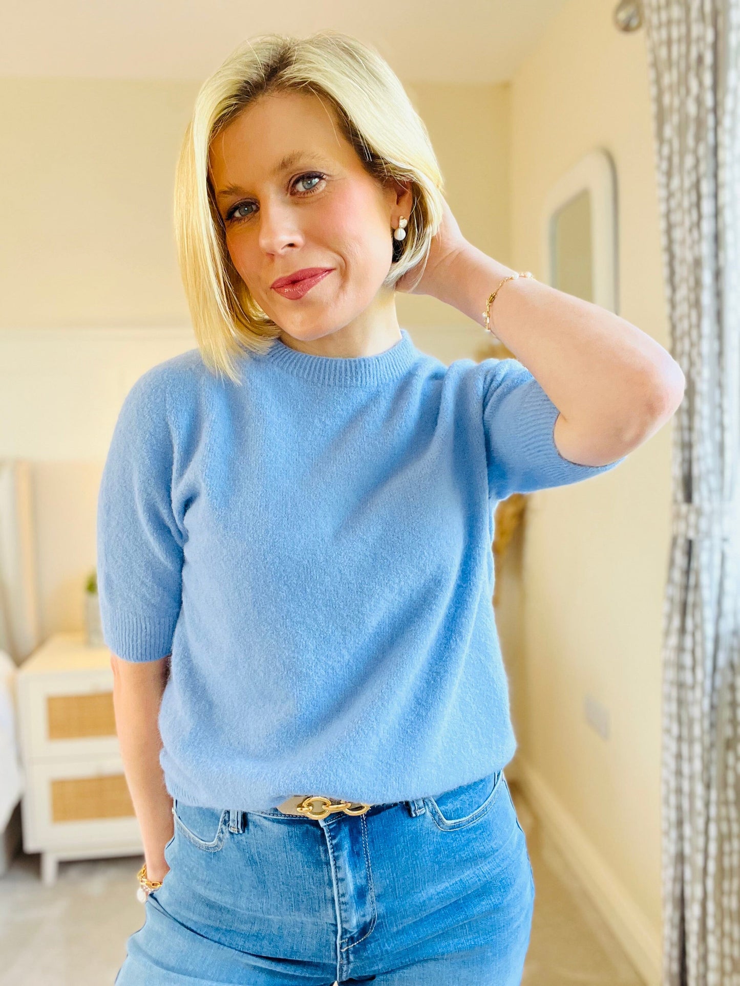 Solene Jumper | Multiple Colours Knitwear French Edit Powder Blue 